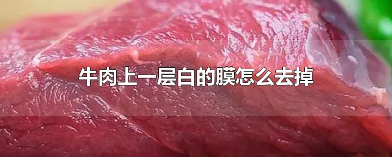 牛肉上一层白的膜怎么去掉